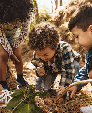 healthy u chip - children exploring outside